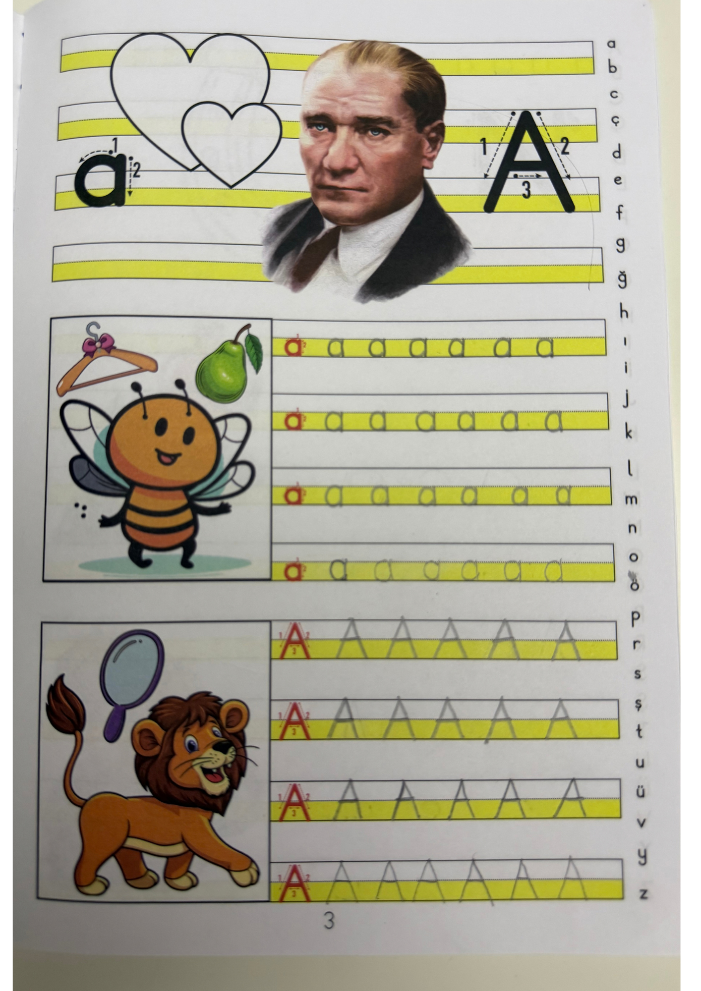''a,A '' HARFİ DEFTER ÖRNEĞİ