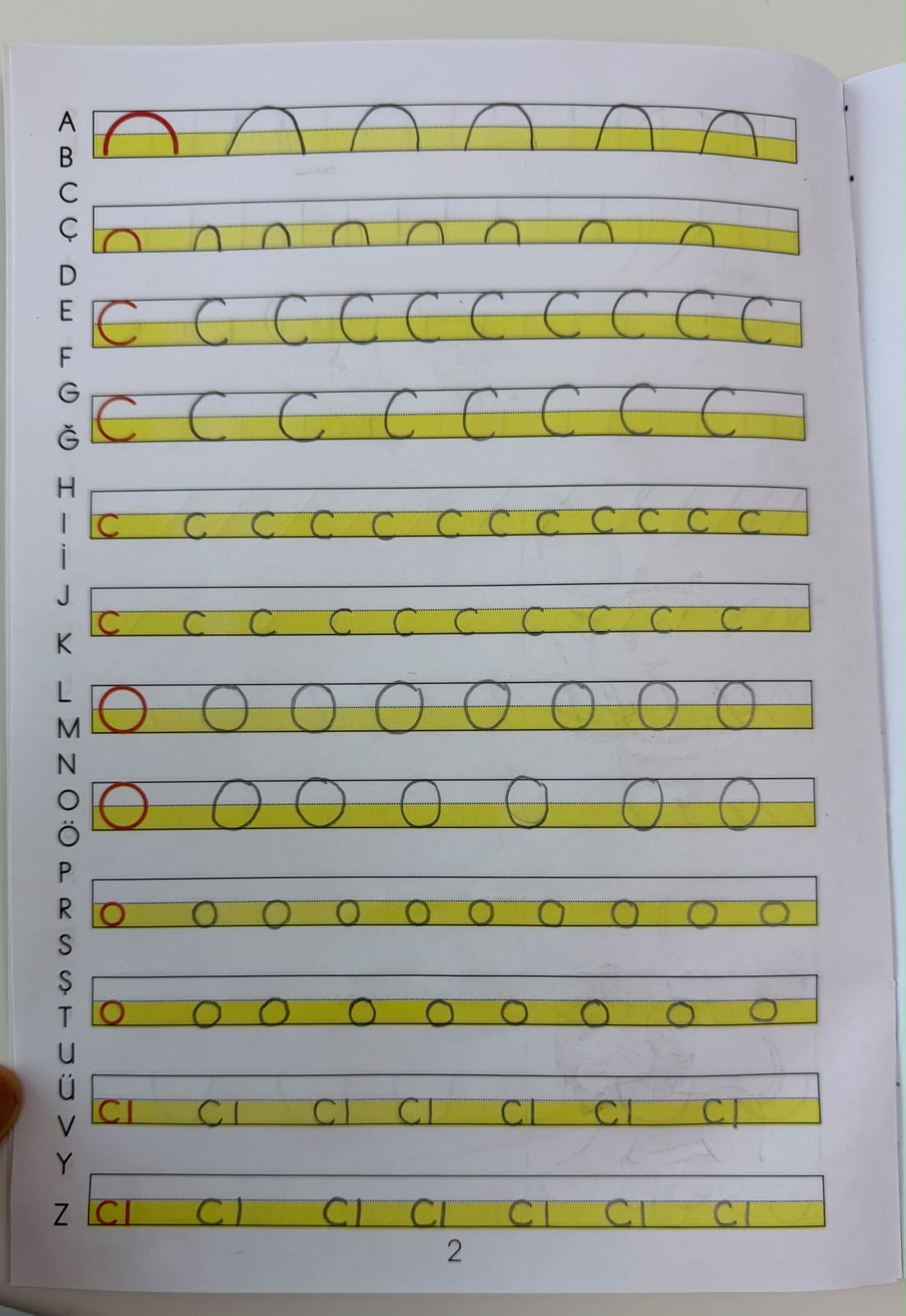 Düzenli Çizgi Çalışmaları Defter Örneği